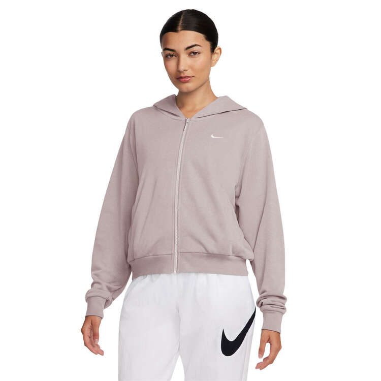 Nike Womens Sportswear Chill Terry French Terry Full-Zip Hoodie Violet XS, Violet, rebel_hi-res