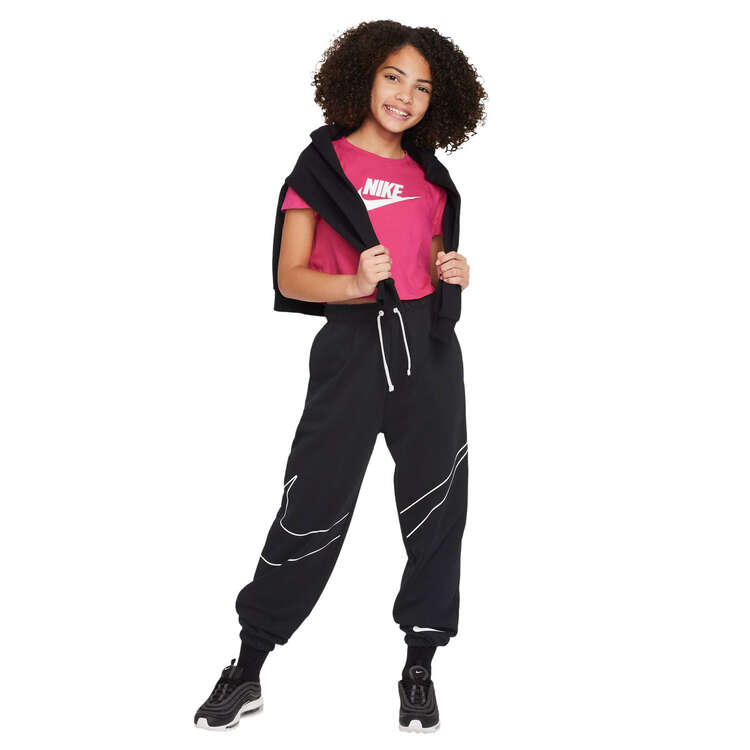 Nike Girls Sportswear Futura Cropped Tee, Pink, rebel_hi-res