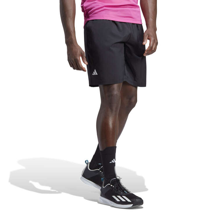 adidas Mens Club 3-Stripes Tennis Shorts, Black, rebel_hi-res