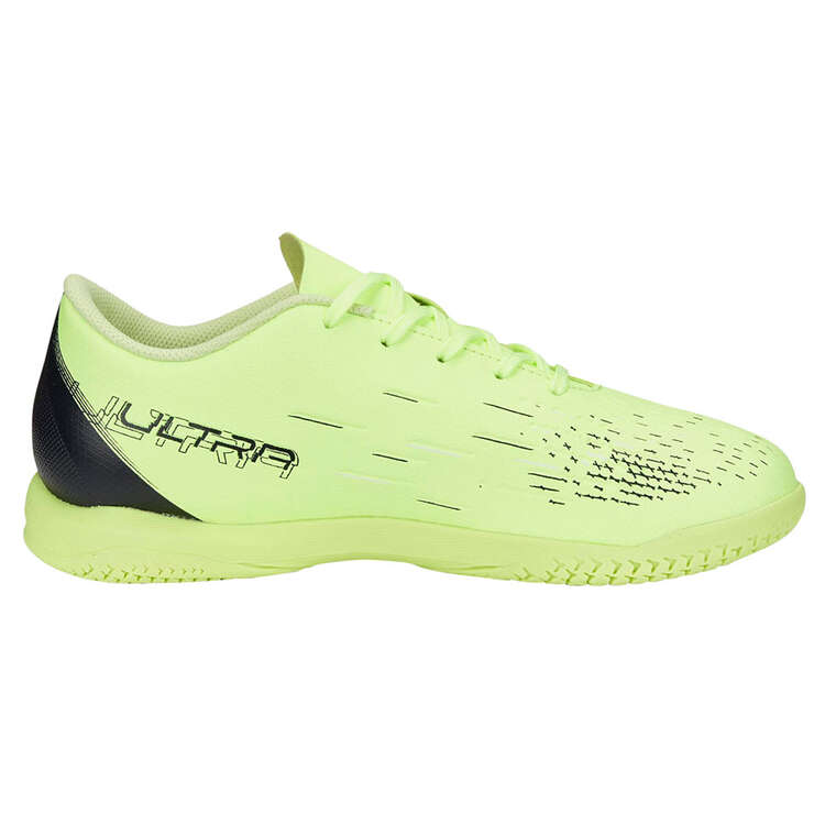 Puma Ultra Play Kids Indoor Soccer Shoes Green US 1, Green, rebel_hi-res