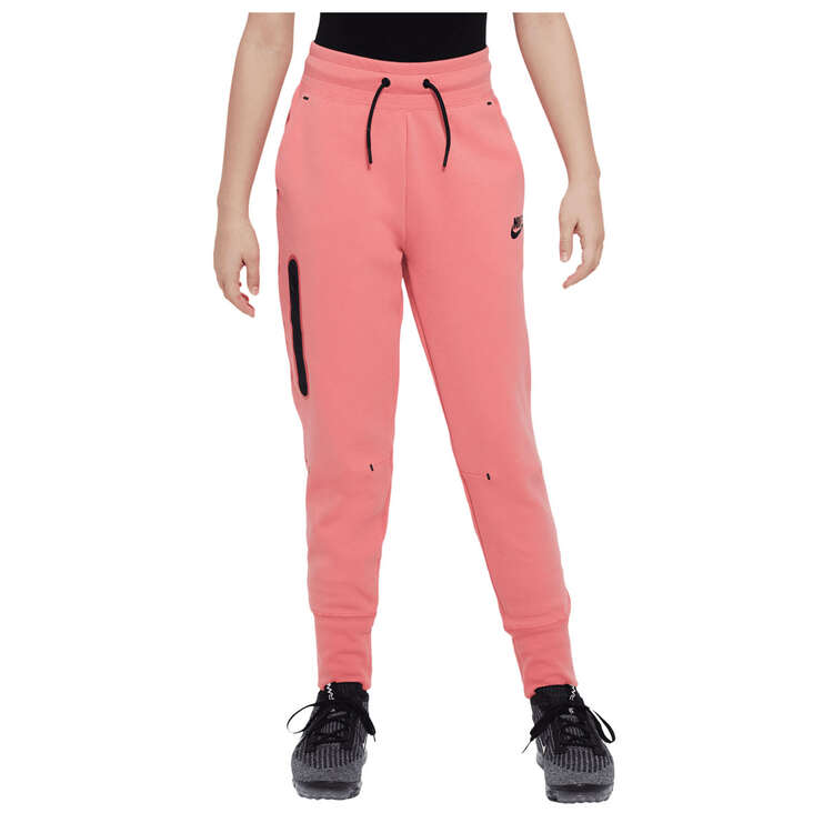 Nike Girls Sportswear Tech Fleece Pants, Coral, rebel_hi-res