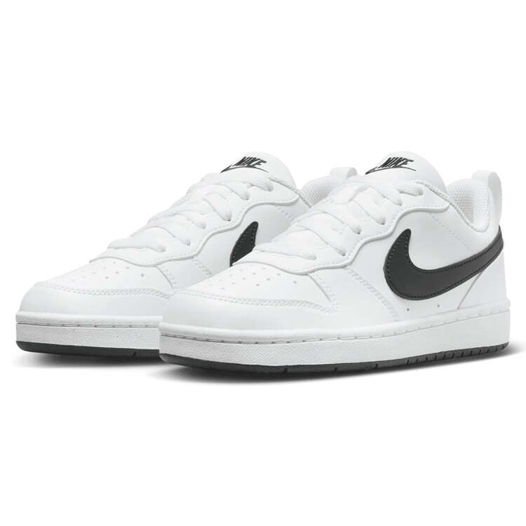 Nike Court Borough Low Recraft GS Kids Casual Shoes, White/Black, rebel_hi-res