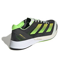 adidas Adizero Adios 7 Mens Running Shoes, Black/Green, rebel_hi-res