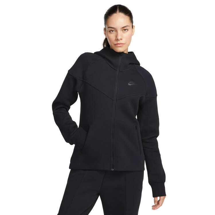 Nike Womens Sportswear Tech Fleece Windrunner, Black, rebel_hi-res