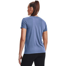 Under Armour Womens Sportstyle Graphic Tee Blue XS, Blue, rebel_hi-res