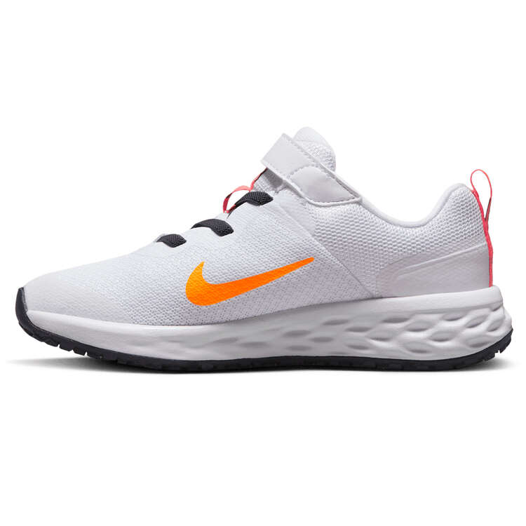 Nike Revolution 6 PS Kids Running Shoes White/Pink US 11, White/Pink, rebel_hi-res