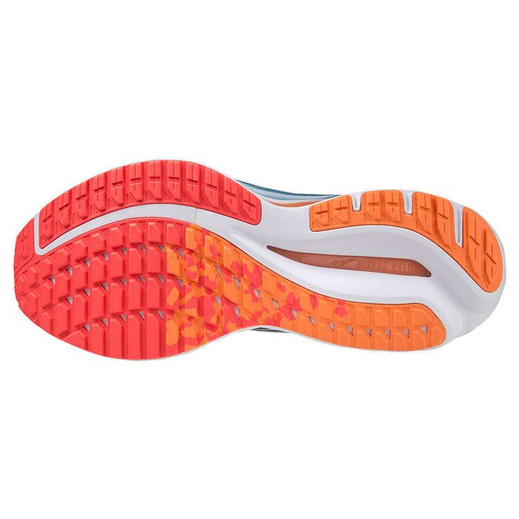 Mizuno Wave Inspire 19 Mens Running Shoes, Blue/Orange, rebel_hi-res