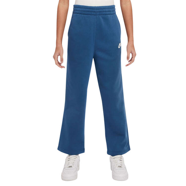 Nike Kids Sportswear Club Fleece Wide Leg Pants Blue XS, Blue, rebel_hi-res