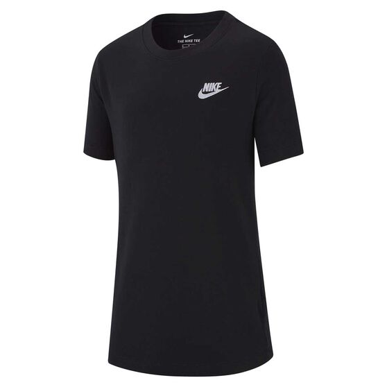 Nike Boys Sportswear Futura Tee, Black / White, rebel_hi-res