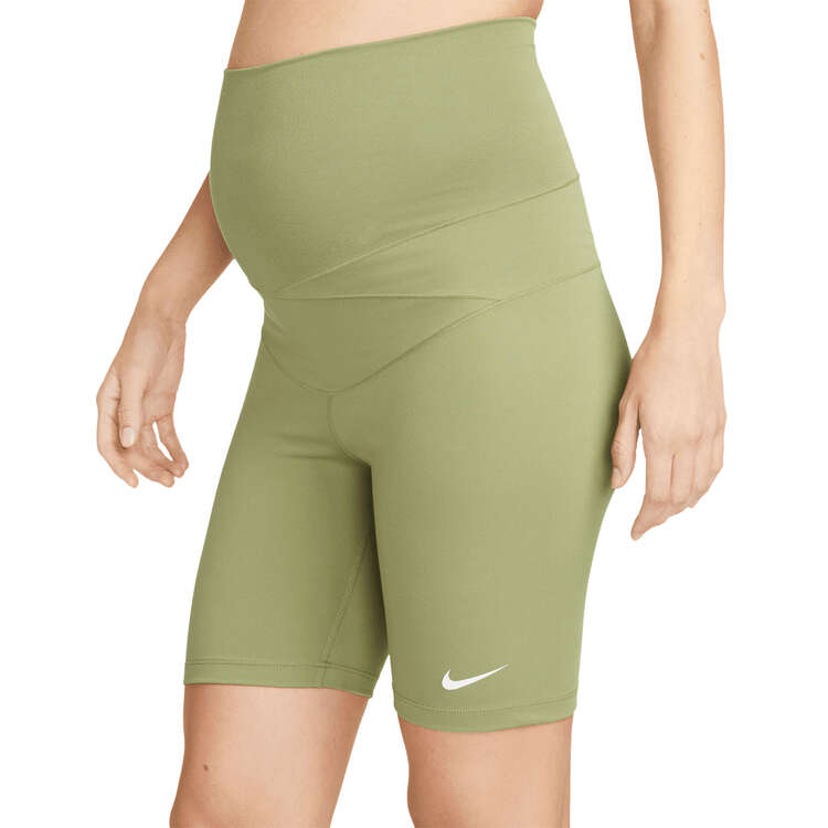Nike Womens Dri-FIT One Maternity 7 Inch Tights, Khaki, rebel_hi-res