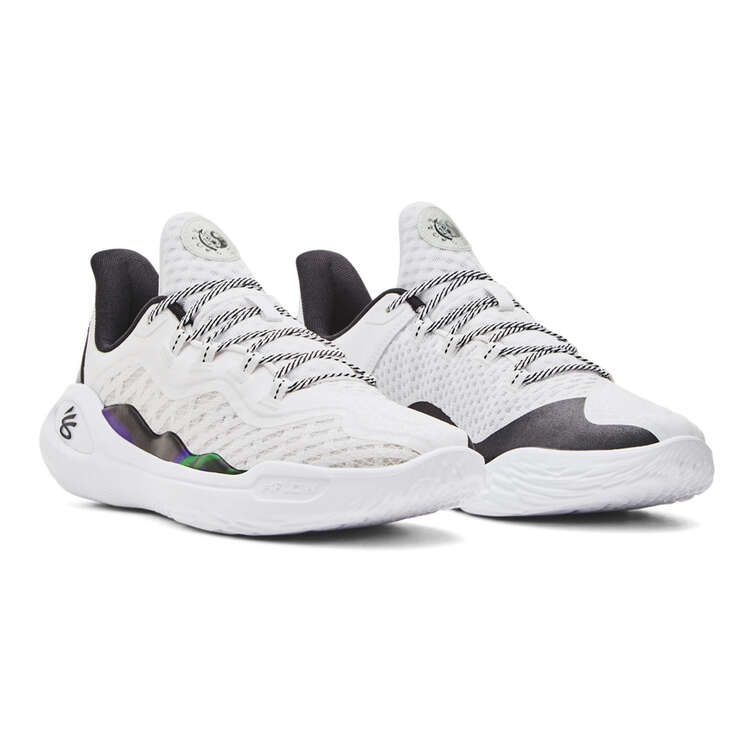 Under Armour Curry 11 Bruce Lee Wind Basketball Shoes, White/Grey, rebel_hi-res