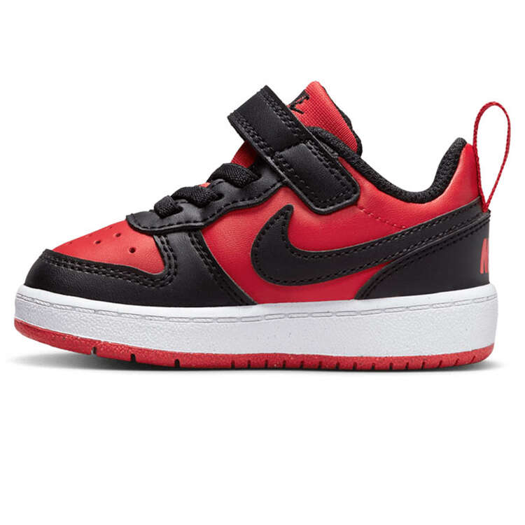 Nike Court Borough Low Recraft Toddlers Shoes Red/Black US 4, Red/Black, rebel_hi-res