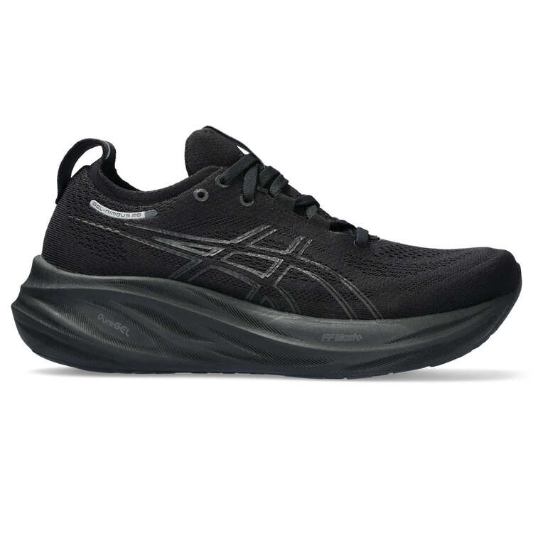 Asics GEL Nimbus 26 Womens Running Shoes Black/Black US 6, Black/Black, rebel_hi-res