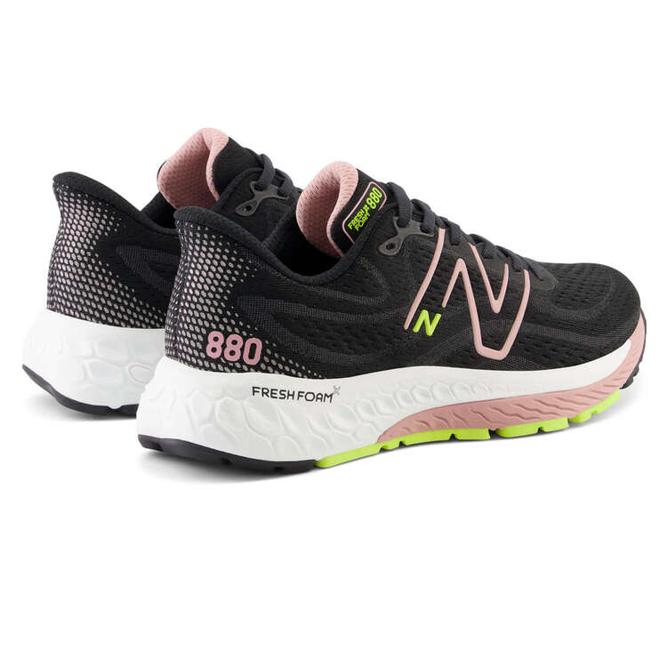 New Balance 880 V13 Womens Running Shoes, Black/Pink, rebel_hi-res