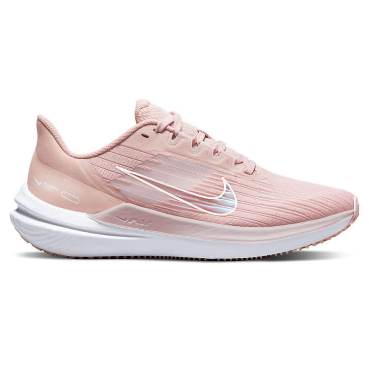 Nike Air Winflo 9 Womens Running Shoes Pink/White US 6.5, Pink/White, rebel_hi-res
