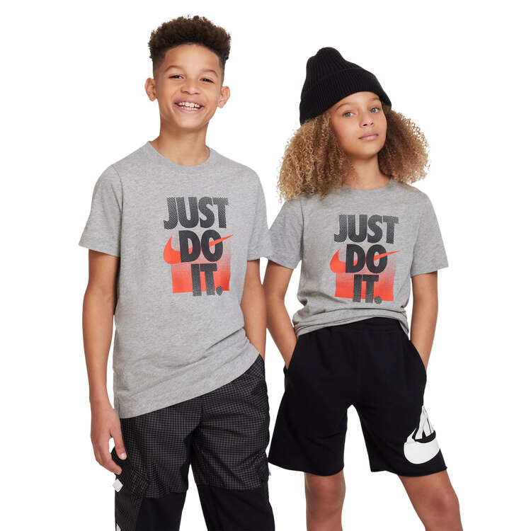 Nike Sportswear Kids Core Brandmark 1 Tee Grey XS, Grey, rebel_hi-res