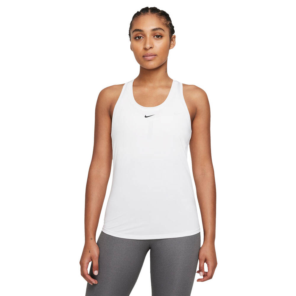 Nike Womens Dri-FIT One Slim Tank White M | Rebel Sport