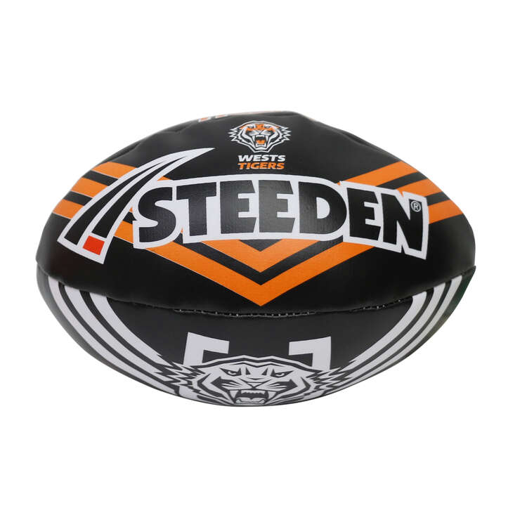 Steeden NRL West Tigers Sponge Supporter Ball, , rebel_hi-res