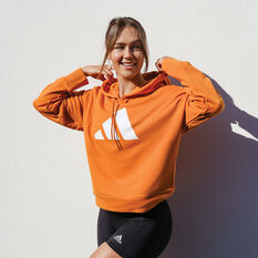 adidas Womens Sportswear Future Icons Hoodie Orange XS, Orange, rebel_hi-res