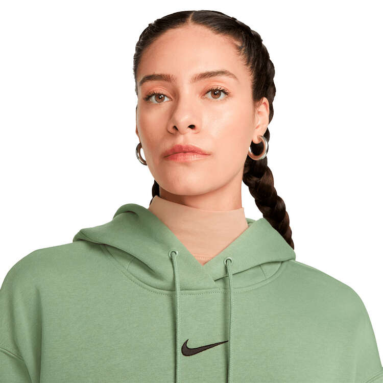 Nike Womens Phoenix Oversized Pullover Hoodie, Green, rebel_hi-res