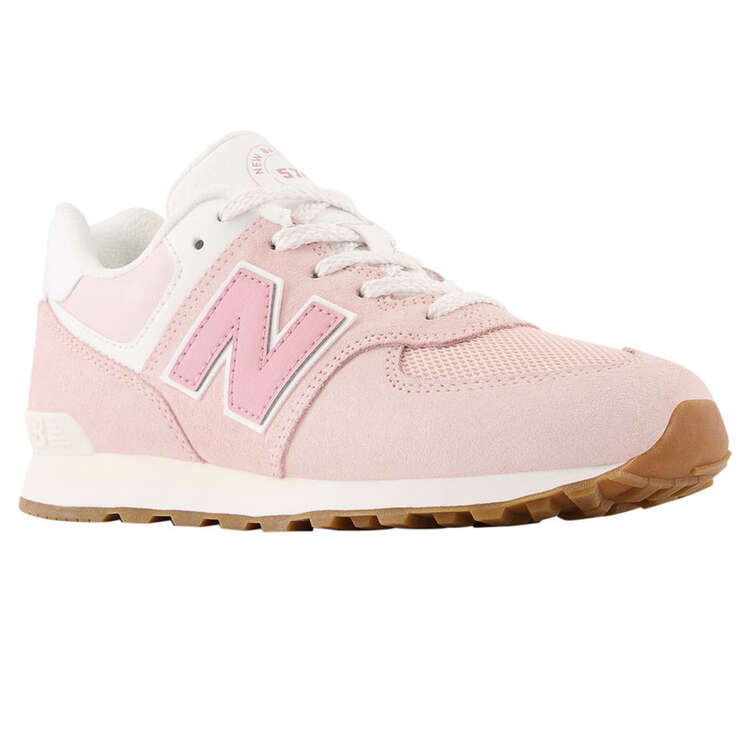 New Balance 574 GS Kids Casual Shoes, Pink, rebel_hi-res