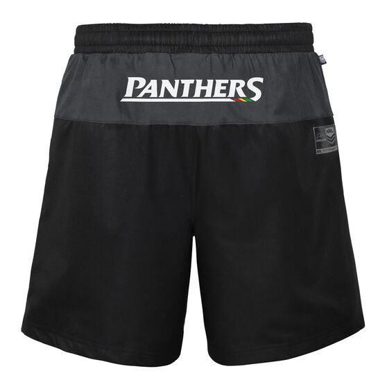 Penrith Panthers Mens Performance Shorts, Black, rebel_hi-res