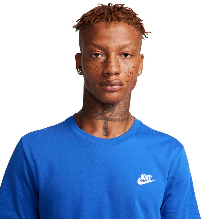 Nike Mens Sportswear Club Tee, Blue, rebel_hi-res