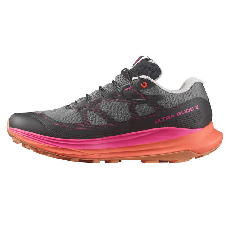 Salomon Ultra Glide 2 Womens Trail Running Shoes Black/Pink US 6, Black/Pink, rebel_hi-res