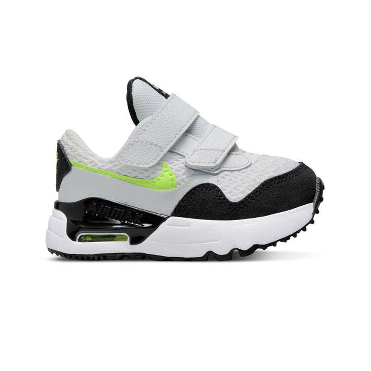 Nike Max System Toddlers Shoes White/Black US 6 Rebel Sport
