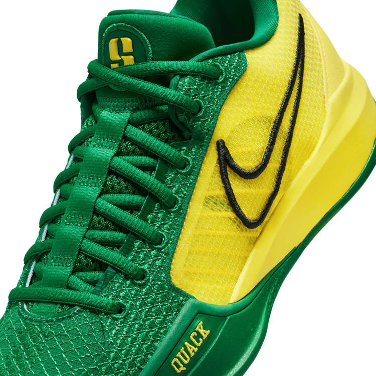 Nike Sabrina 1 Oregon Ducks Basketball Shoes, Green/Yellow, rebel_hi-res