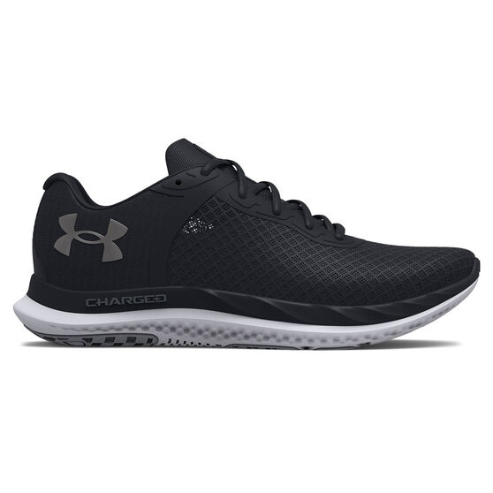 Under Armour Charged Breeze Mens Running Shoes, Black, rebel_hi-res