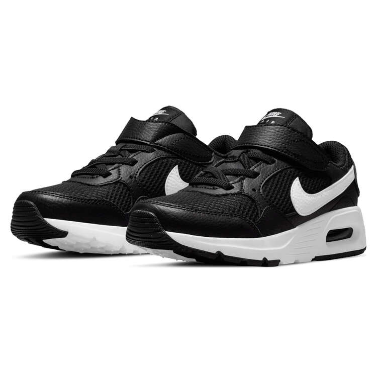 Nike Air Max SC PS Kids Casual Shoes, Black/White, rebel_hi-res