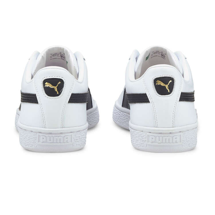 Puma Basket Classic XXI GS Mens Casual Shoes White/Black US 8, White/Black, rebel_hi-res