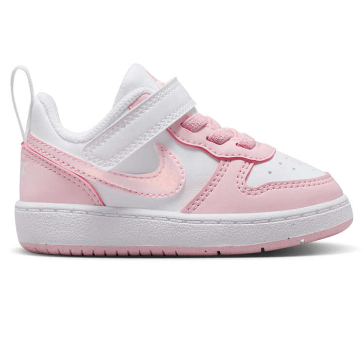 Nike Court Borough Low Recraft Toddlers Shoes White/Pink US 4, White/Pink, rebel_hi-res