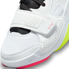 Jordan Zion 2 Kids Basketball Shoes White/Volt US 7, White/Volt, rebel_hi-res