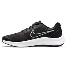 Nike Star Runner 3 GS Kids Running Shoes, Black/Grey, rebel_hi-res