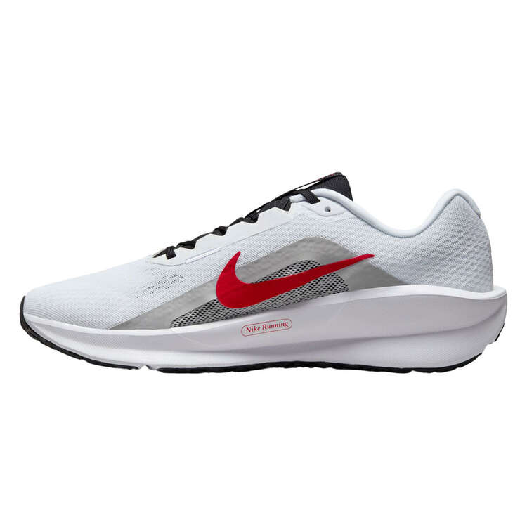 Nike Downshifter 13 Mens Running Shoes White/Red US 7, White/Red, rebel_hi-res