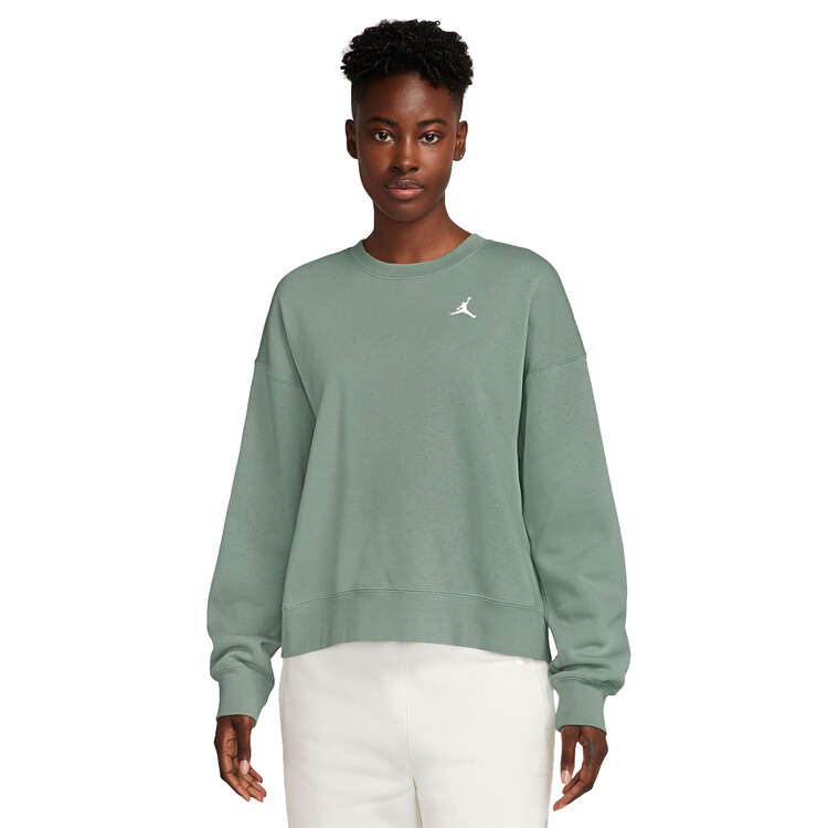 Jordan Womens Brooklyn Fleece Sweatshirt Jade XS, Jade, rebel_hi-res