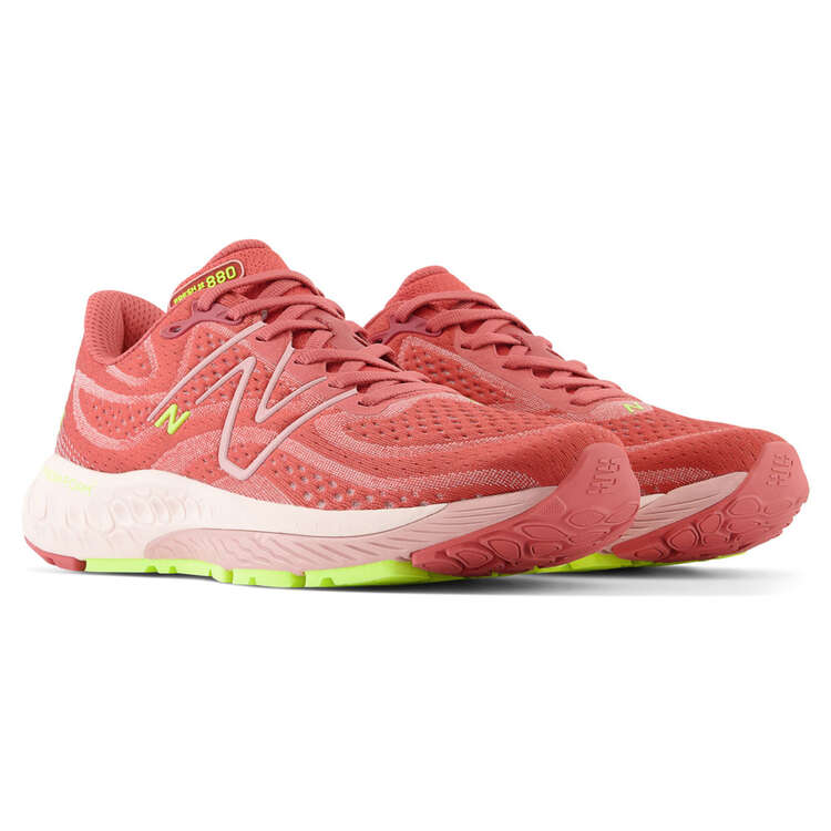 New Balance 880 V13 Womens Running Shoes, Pink/Yellow, rebel_hi-res