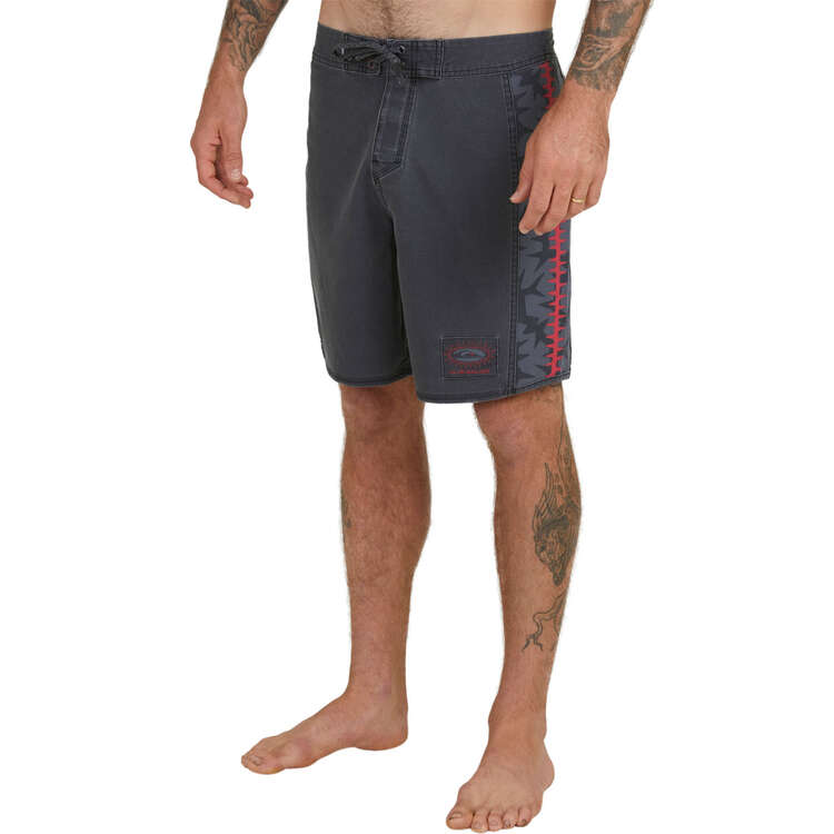 Quiksilver Mens Surfsilk Arch 18 Board Shorts, Black, rebel_hi-res