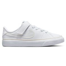 Nike Court Legacy PS Kids Casual Shoes, White, rebel_hi-res