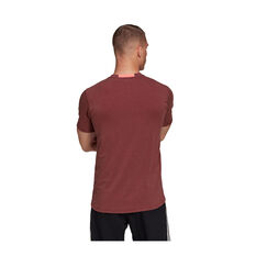 adidas Mens Designed For Training Tee Red XS, Red, rebel_hi-res
