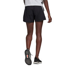 adidas Womens Future Icons Woven Shorts, Black, rebel_hi-res