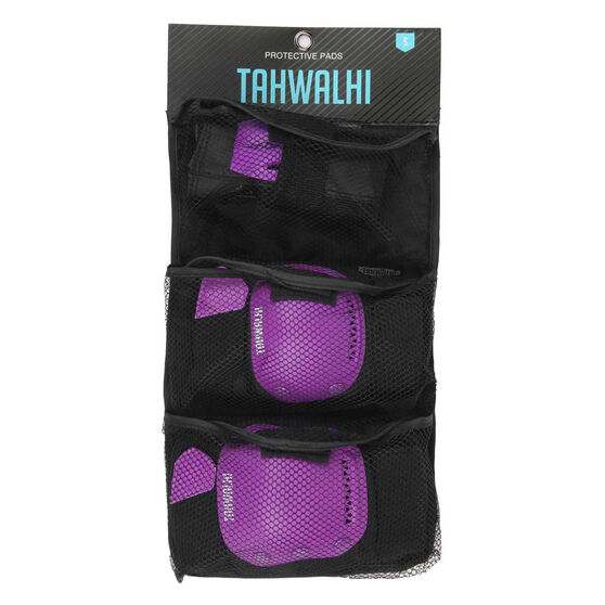 Tahwalhi 3 Piece Safety Pads Black / Purple S, , rebel_hi-res
