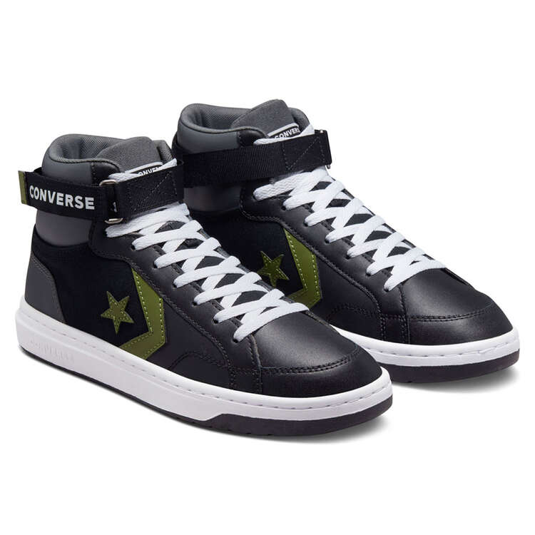 Converse Pro Blaze v2 Retro Sport Mens Casual Shoes, Black/Olive, rebel_hi-res