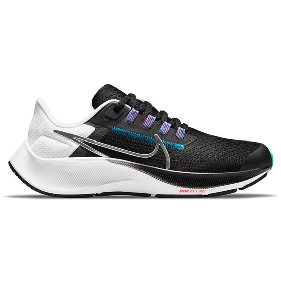 Nike Air Zoom Pegasus 38 GS Kids Running Shoes Black/Navy US 1, Black/Navy, rebel_hi-res
