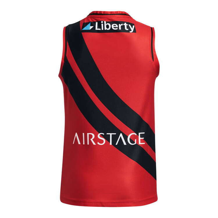 Essendon Bombers 2024 Kids Away Guernsey Red XS, Red, rebel_hi-res