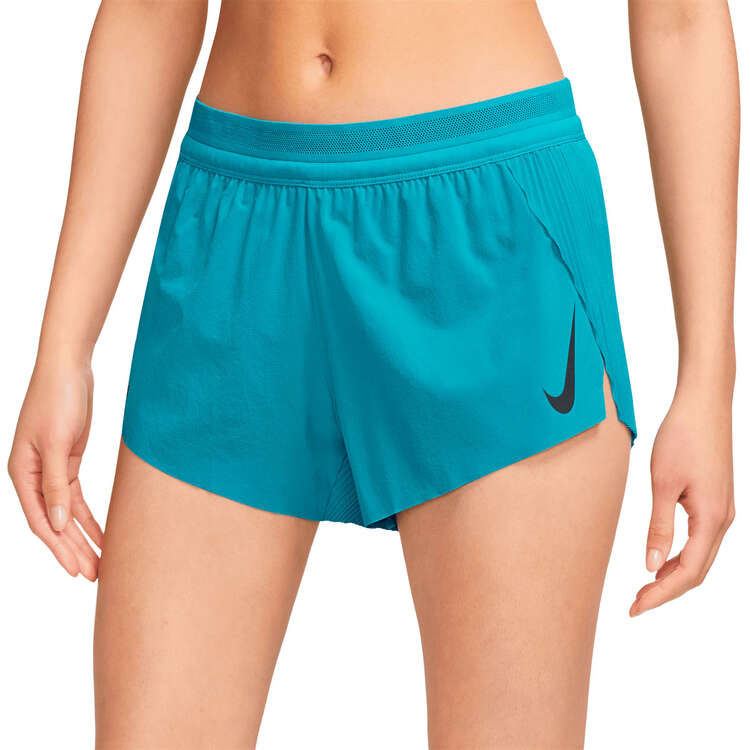 Nike Womens AeroSwift Running Shorts, Teal, rebel_hi-res