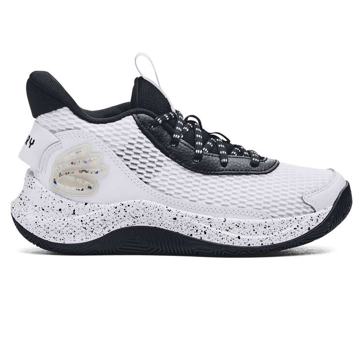 Under Armour Curry 3Z7 GS Basketball Shoes White US 4, White, rebel_hi-res