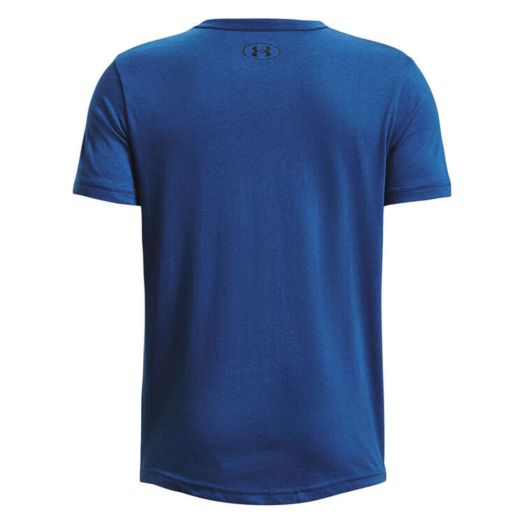 Under Armour Boys Project Rock SMS Tee, Blue, rebel_hi-res